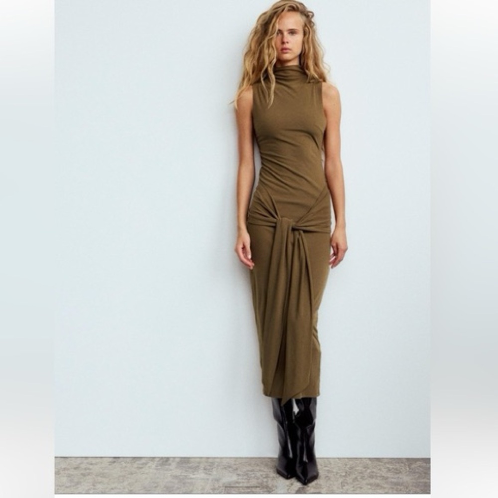 Zara Olive Green Women's Dress